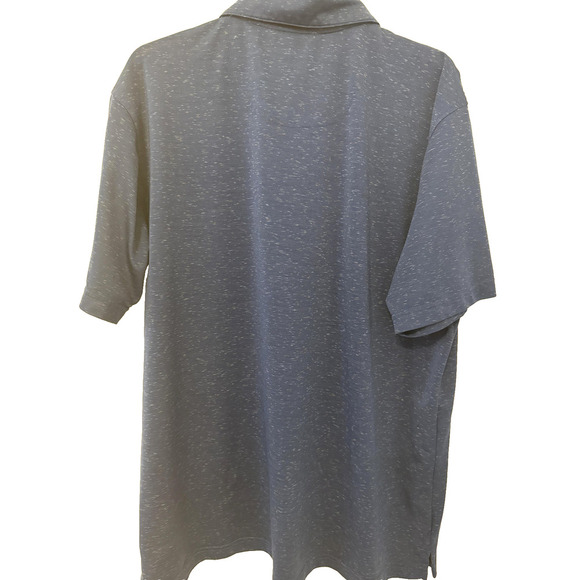 Pebble Beach Polo Shirt Mens XL Blue Heather DRY-LUXE Performance Golf Links - Picture 6 of 6